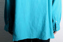 "LAUREN RALPH LAUREN" turquoise keyneck blouse