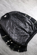 braided leather combi 3D Knit