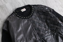 braided leather combi 3D Knit