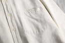 1990s Eddie Bauer linen cotton BD shirt