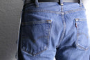 ''Re:make''patchwork design docking flare denim pants