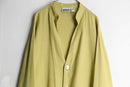 "CHICO'S" mustard yellow linen shirt cardigan