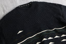 braided leather combi 3D Knit