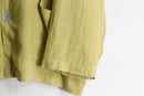 "CHICO'S" mustard yellow linen shirt cardigan