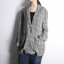 linen rayon easy tailored jacket