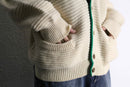 "HUGO BOSS" reindeer wool knit cardigan