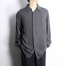 "Zanella" dark gray rayon drape shirt