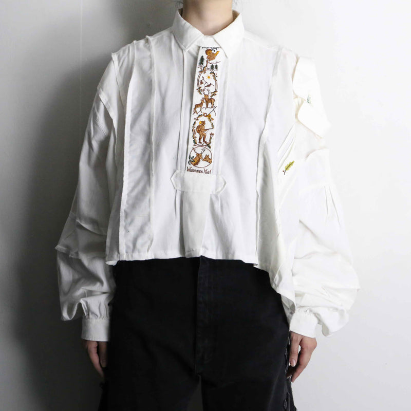 "Re:make" 2docking short length shirt