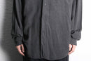 "Zanella" dark gray rayon drape shirt