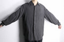 "Zanella" dark gray rayon drape shirt