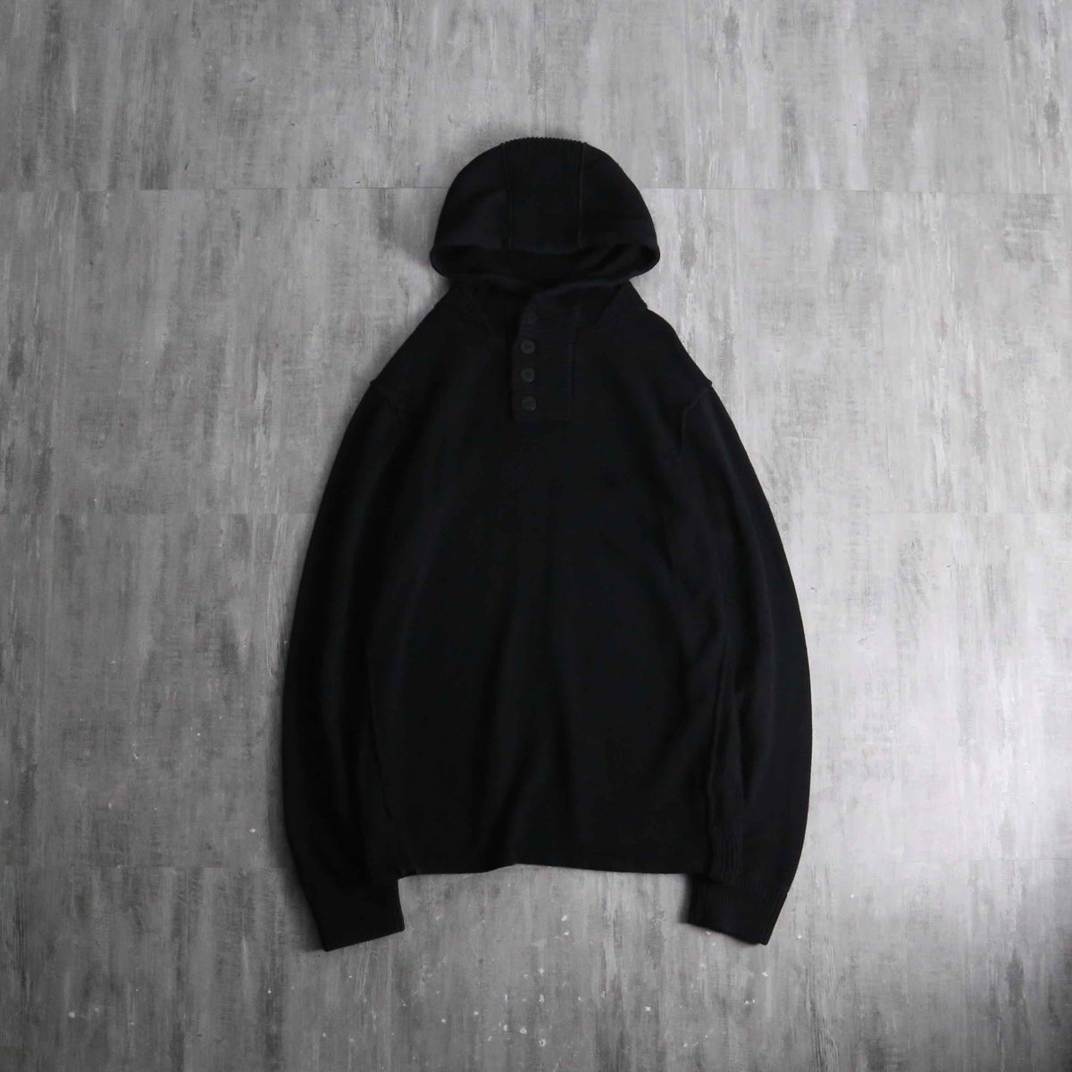 late 1990-00s ARMANI JEANS cotton knit hoodie