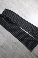 1990s stripe semi flare  linen pants
