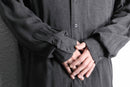 "Zanella" dark gray rayon drape shirt