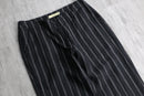 1990s stripe semi flare  linen pants