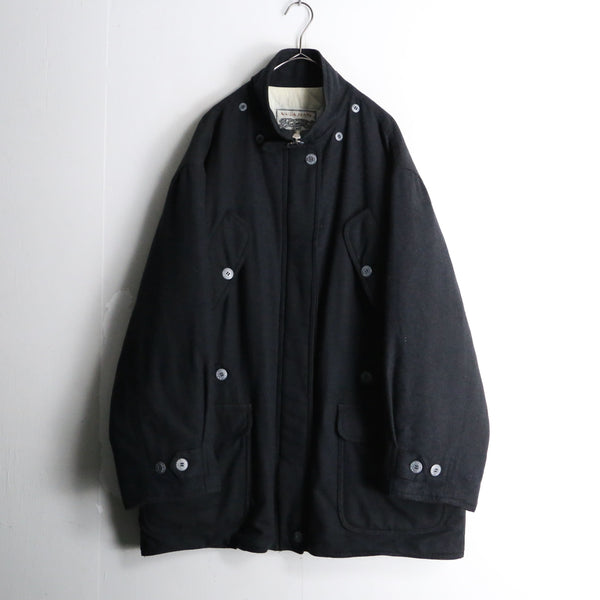 black wool loose jacket