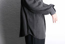 "Zanella" dark gray rayon drape shirt
