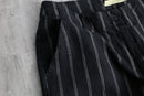 1990s stripe semi flare  linen pants