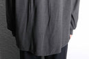 "Zanella" dark gray rayon drape shirt