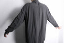 "Zanella" dark gray rayon drape shirt