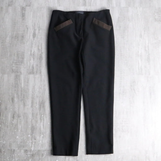 90~00s “PRADA” nylon mix minimal tapered trousers