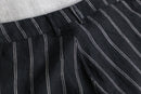 1990s stripe semi flare  linen pants