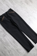 90~00s “PRADA” nylon mix minimal tapered trousers