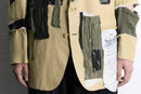 "Re:make" patch design docking tailored jacket