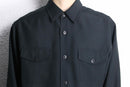 “Claiborne” 2pocket black rayon shirt