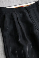 1990s shadow stripe 2tuck wide slacks