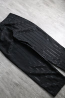 1990s shadow stripe 2tuck wide slacks