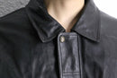 "HM LEATHER SYSTEM" black leather jacket