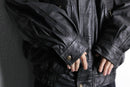 "HM LEATHER SYSTEM" black leather jacket