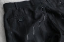 1990s shadow stripe 2tuck wide slacks