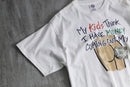 2000s humor message print tee