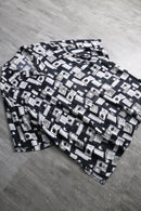 1990s flower design open collar shirt