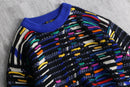 90s “COOGI” pure wool psycho color 3D knit