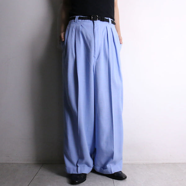 light blue color linen like slacks