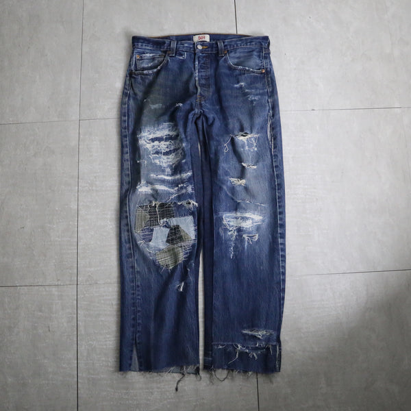 “Re:make” make docking damage denim pants