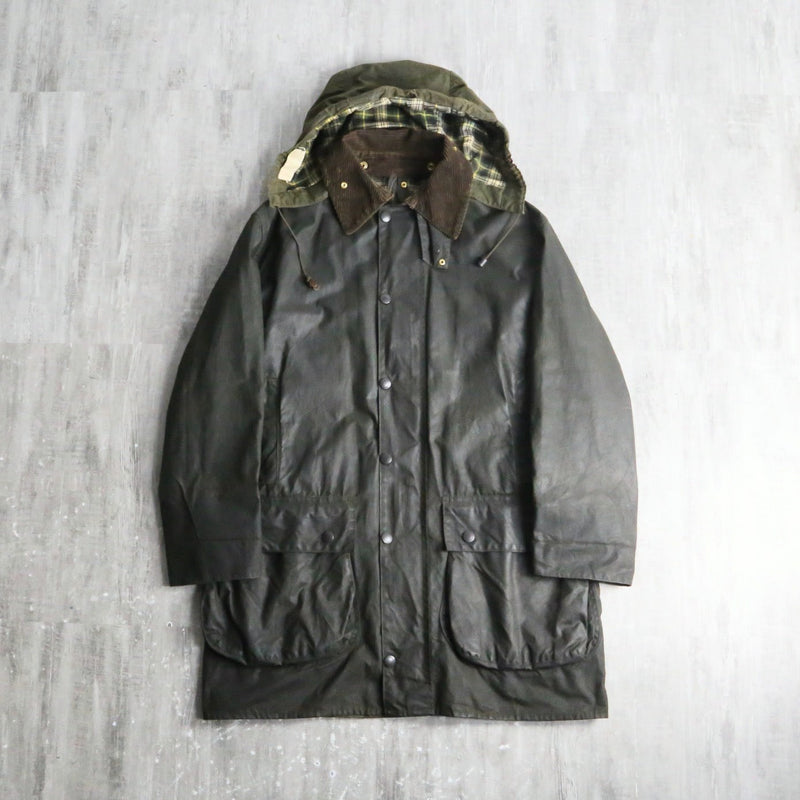 90s “Barbour” BORDER olive color oiled jacket
