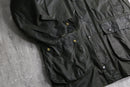 90s “Barbour” BORDER olive color oiled jacket