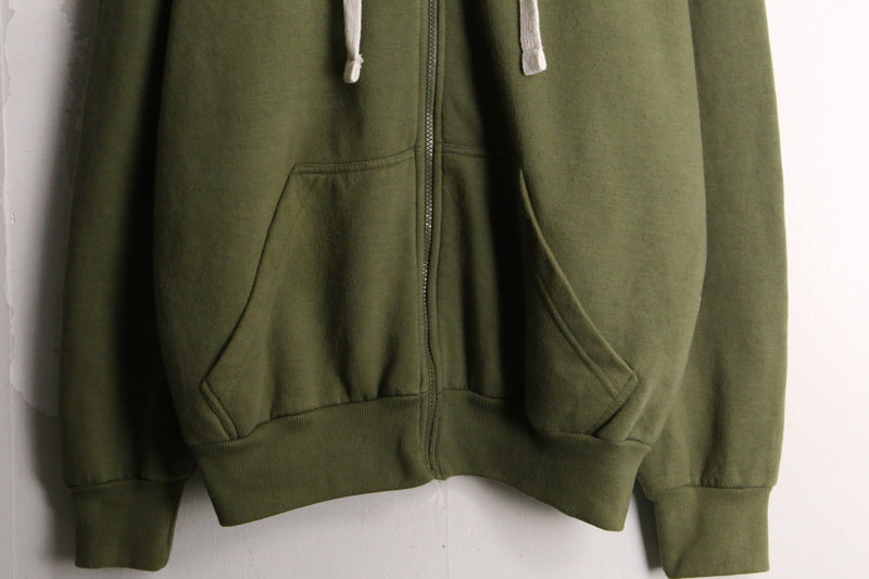 “NIKE”khaki color oversized zip hoodie