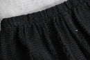 2000s NO BOUNDARIES openwork knitting cargo pants