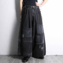 "Re:make" extra buggy black denim