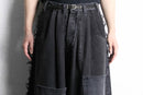 "Re:make" extra buggy black denim