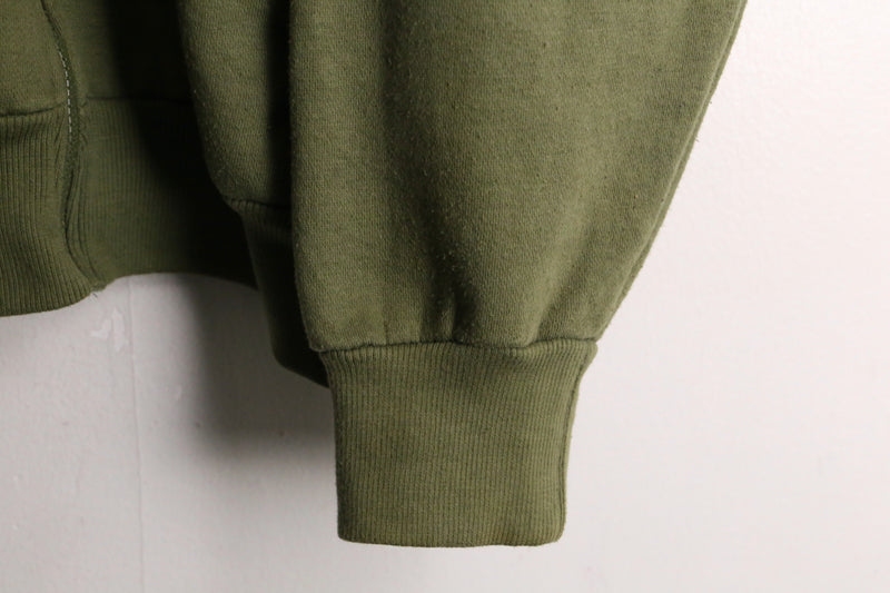 “NIKE”khaki color oversized zip hoodie