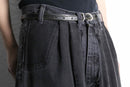 "Re:make" extra buggy black denim