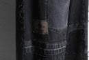 "Re:make" extra buggy black denim