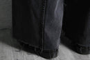 "Re:make" extra buggy black denim