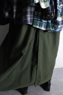 "Re:make"smooth fabric shirt docking long coat