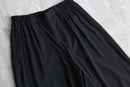 black baggy easy poly pants
